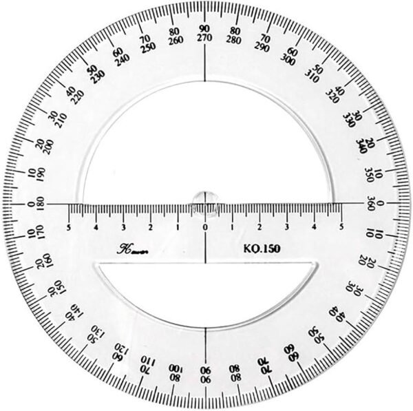 15CM 360 DEGREES PROTRACTOR FOR TECHNICAL DRAWING