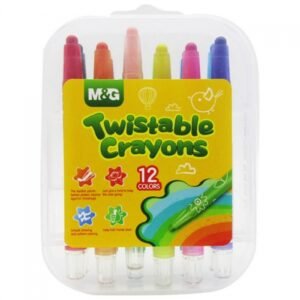 M & G TWISTABLE CRAYONS 12 COLOURS